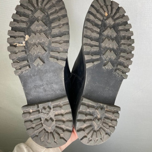 Stradivarius |‎ Black Platform Heeled Boots 38 - Picture 4 of 5